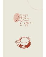 Notizbuch 'Coffee and Jesus' hell