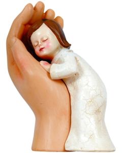 Figur "Mädchen in Hand" - 12,5 cm