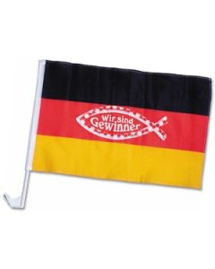 Auto-Flagge Deutschland "Fisch"