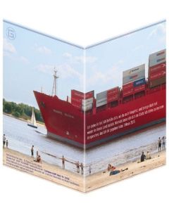 Faltkarte "Containerschiff" - 5er Serie