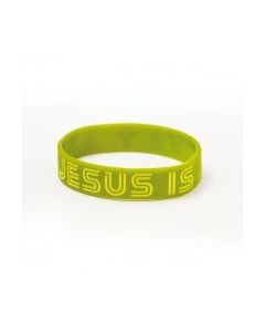Armband "Jesus is alive" - olivgrün