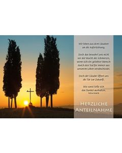 Faltkarte: Wir leben aus dem Glauben - Trauer