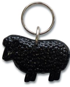 Schlüsselanhänger Schaf - schwarz
