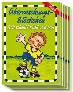 Überraschungs-Blöckchen "Fußballer" - 5er-Pack