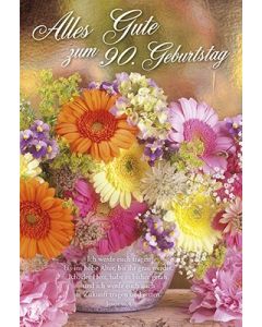 Faltkarte: Alles Gute zum 90. Geburtstag