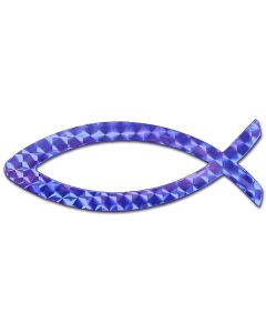 Aufkleber Magnetfolien-Fisch - blau