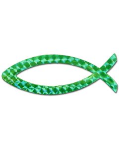 Aufkleber Magnetfolien-Fisch - grün
