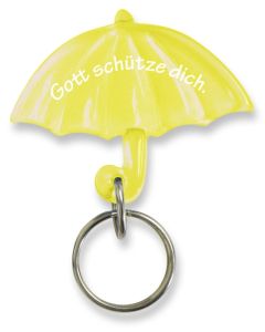Schlüsselanhänger "Schirm" - gelb