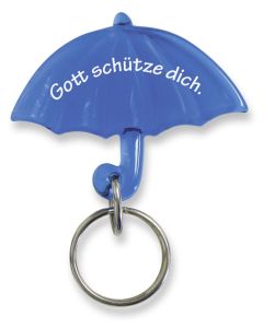Schlüsselanhänger "Schirm" - blau