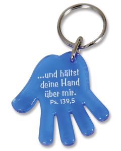 Schlüsselanhänger "Hand" - blau