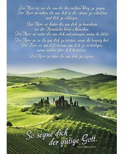 Postkarten: So segne dich der gütige Gott, 4 Stück