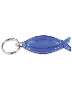 Schlüsselanhänger "Fisch" - blau