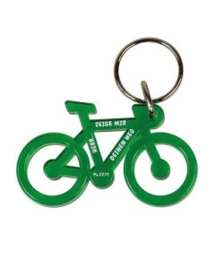 Schlüsselanhänger Fahrrad - grün