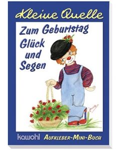 Aufkleber-Mini-Buch "Zum Geburtstag Glück und Segen"