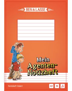 Detektiv-Notizheft A5 "Ben & Lasse" (10er-Pack)