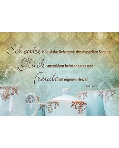 Postkarten "Schenken", 4er-Serie