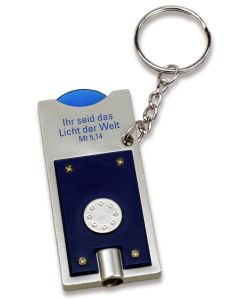 Schlüsselanhänger LED - Licht - blau