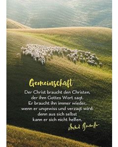 Postkarten: Der Christ braucht den Christ, 4 Stück