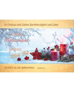 Postkarten Weihnachten/Neujahr, 6 Stück