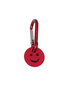 Schlüsselanhänger "Smiley" - rot