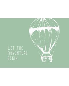 Postkarte - Let the adventure begin