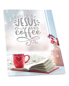 Notizheft: Fueled by Jesus and coffee