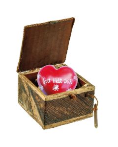 Geschenk-Box mit Herz  - Gott liebt Dich