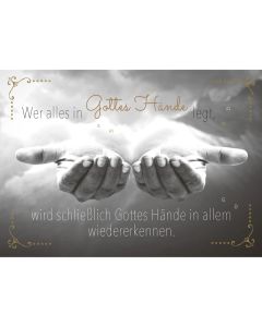 Postkarten "Gottes Hände" 4er-Serie