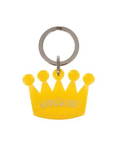 Schlüsselanhänger "Krone-Königskind" gelb