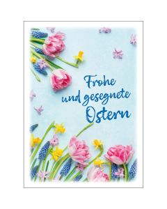 Postkarten: Frohe und gesegnete Ostern, 4 Stück