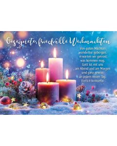 Faltkarte: Gesegnete, friedvolle Weihnachten