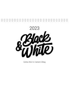 Bibelverse Black and White 2023 - Aufstellkalender