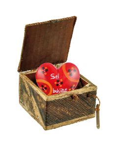 Geschenk-Box mit Herz  - Sei behütet