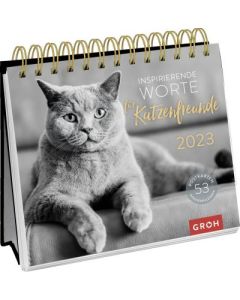 Inspirierende Worte für Katzenfreunde 2023 - Postkartenkalender