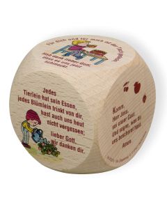 Gebetswürfel "Tischgebete Kinder"