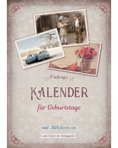 Vintage - Kalender für Geburtstage