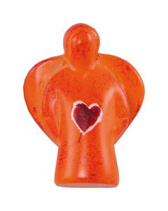 Handschmeichler Engel mit Herz - orange
