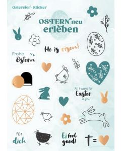 Sticker-Postkarte Ostern - einzeln
