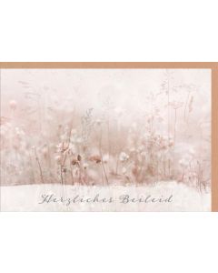 Faltkarte "Herzliches Beileid"