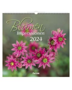 Blumen-Impressionen 2024 - Wandkalender