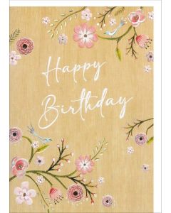 Faltkarte "Happy Birthday" - Funier Look