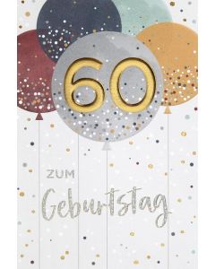 Faltkarte 60 "Zum Geburtstag"