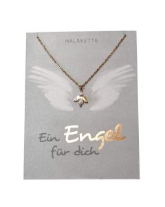 Halskette "Ein Engel für dich" - rosevergoldet