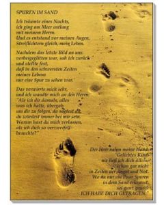 Großposter: Spuren im Sand