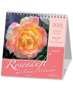 Rosenduft mit lieben Wünschen 2025 - Postkartenkalender