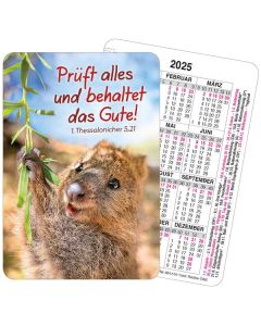 Jahreslosung 2025 - Spielkartenkalender Tier