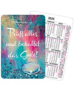 Jahreslosung 2025 - Spielkartenkalender Aquarell