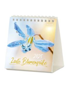 Zarte Blumengrüße 2025 - Tischkalender