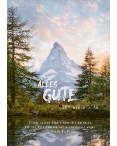 Faltkarte "Alles Gute zum Geburtstag" - Natur