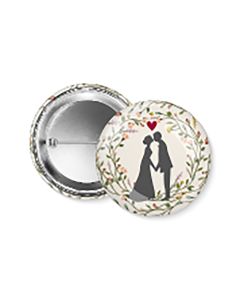 Button Hochzeit - 6er-Set